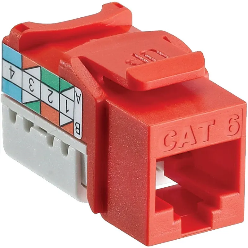 Leviton 127-61110-R06 Orange 8-Conductor Cat-6 Connector Jack