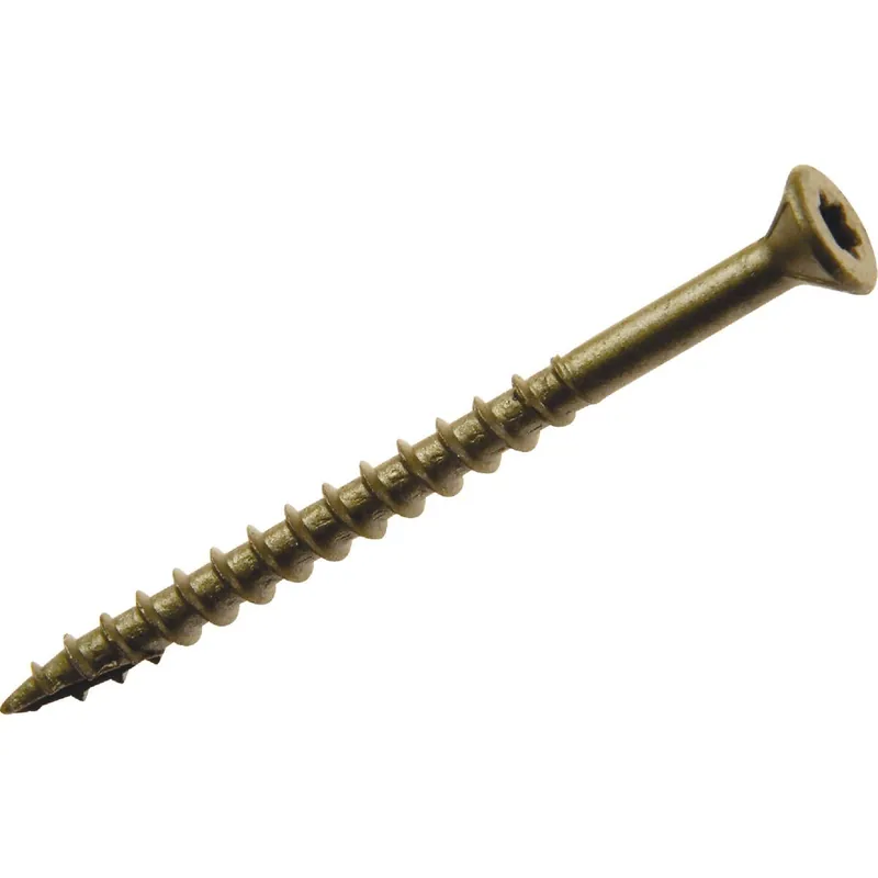 Grip-Rite LP212STGDBK PrimeGuard Plus #9 x 2-1/2 In. Gold Star Wood Deck Screw