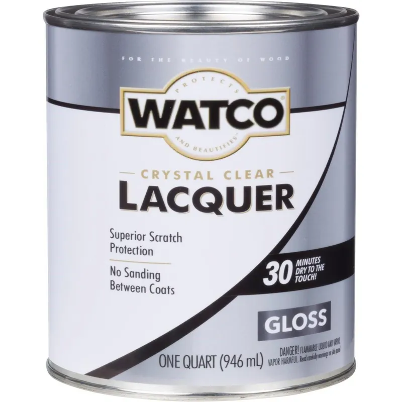 Watco 63041 Clear Gloss Quart 87 Sq. Ft./Qt. Lacquer