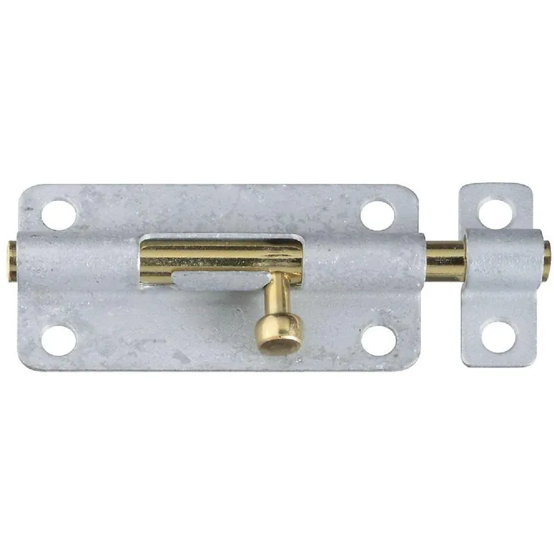 National N151894 4 In. Galvanized Steel Door Barrel Bolt