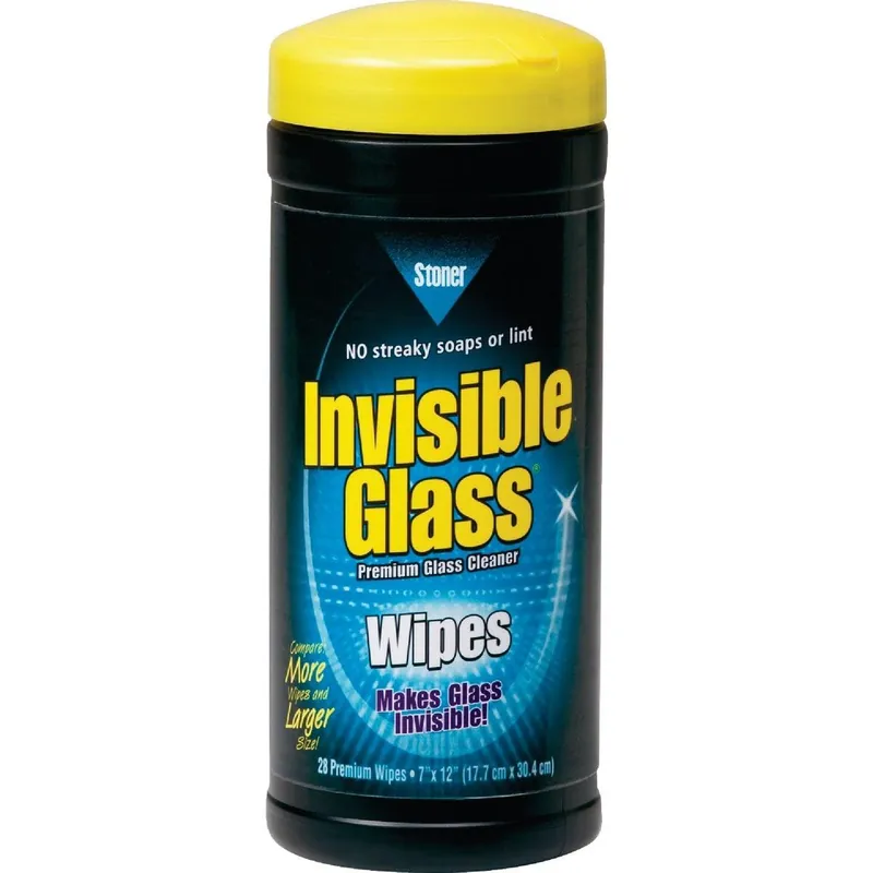 Stoner 90166 Invisible Glass Glass Cleaner Wipes 28-Count