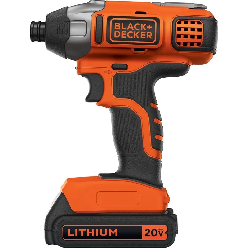 Black & Decker BDCI20C 20-Volt MAX Lithium-Ion 1/4 In. Hex Cordless Impact Driver Kit