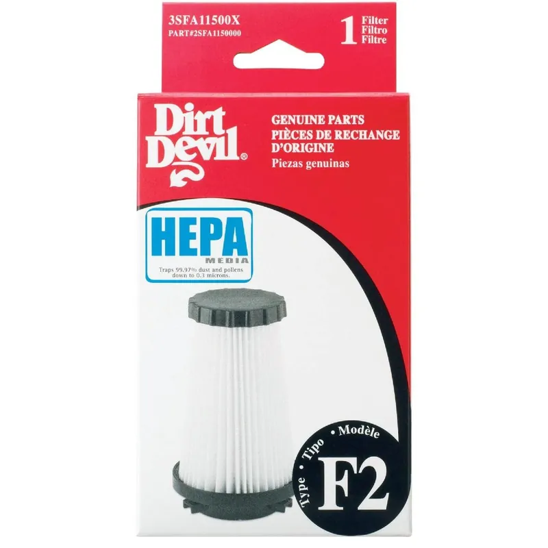 Dirt Devil 3SFA11500X Type F2 HEPA 08240 & 08245 Vacuum Filter