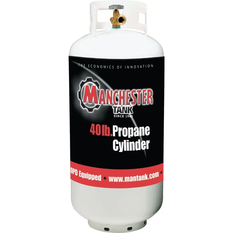 Manchester Tank 1220TCTH.19 40 Lb. Capacity Steel DOT Vertical LP Propane Tank
