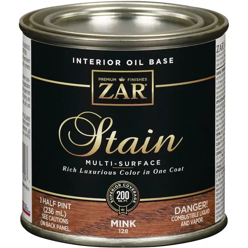 ZAR 12806 Oil-Based Wood Stain Mink 1/2 Pt.