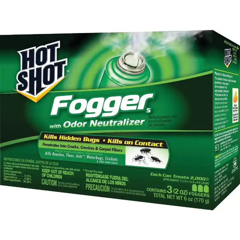 Hot Shot HG-96180 Indoor Insect Fogger with Odor Neutralizer (3-Pack)