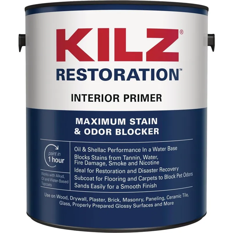 KILZ L200211 Restoration Water-Based Interior Primer Stainblocker (1 Gal.)