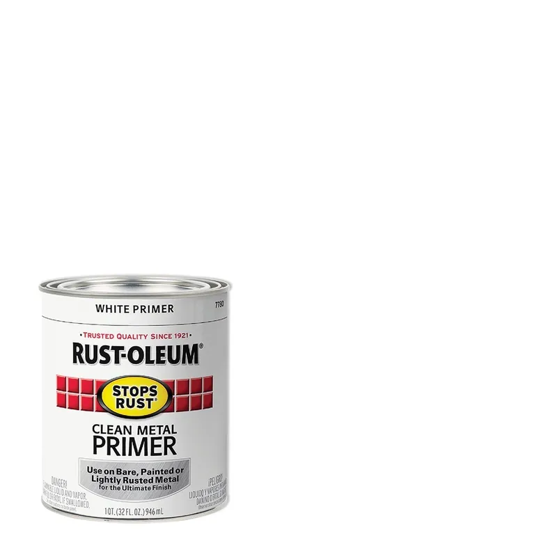 Rust-Oleum 7780502 Clean Metal Primer White 1 Qt.