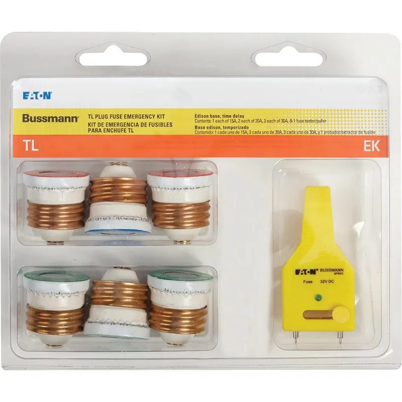 Bussmann TL-EK TL Plug Emergency Fuse Kit 15A to 30A 125V