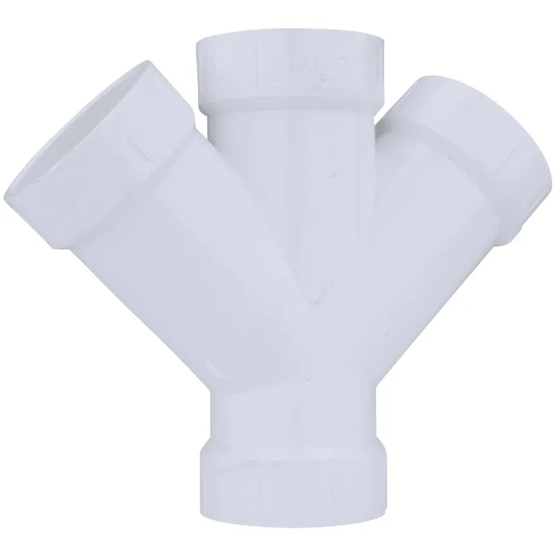 Charlotte Pipe PVC006110800HA 2 In. Schedule 40 DWV PVC Double Wye