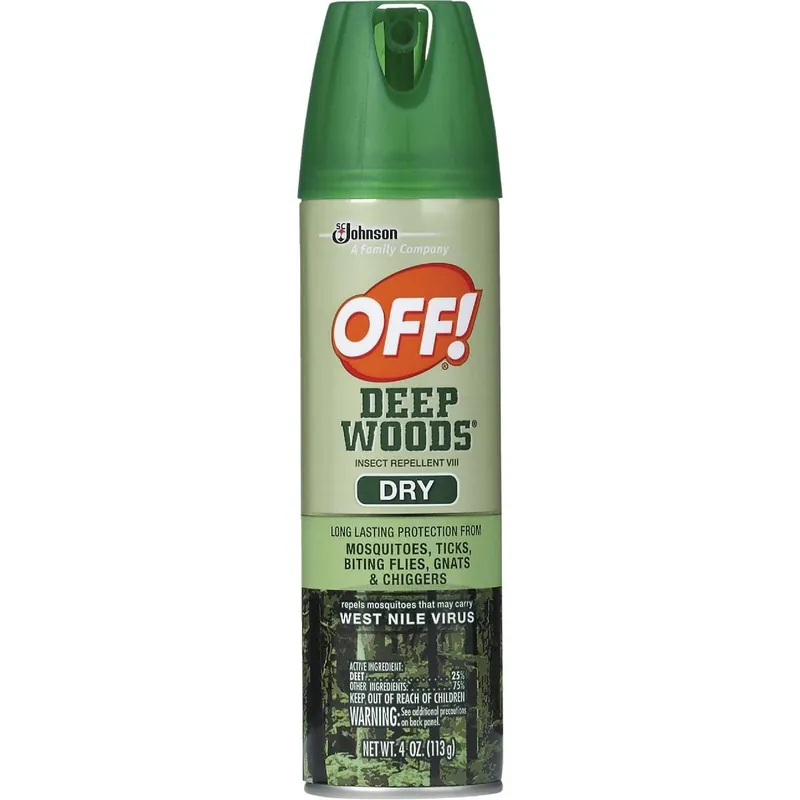 OFF! 71764 Deep Woods Off 4 Oz. Dry Insect Repellent Aerosol Spray