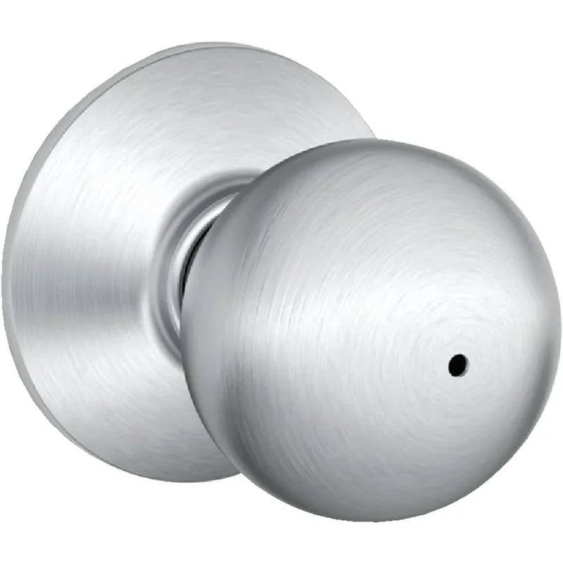 Schlage F40CSVORB626 Orbit Satin Chrome Bed & Bath Door Knob