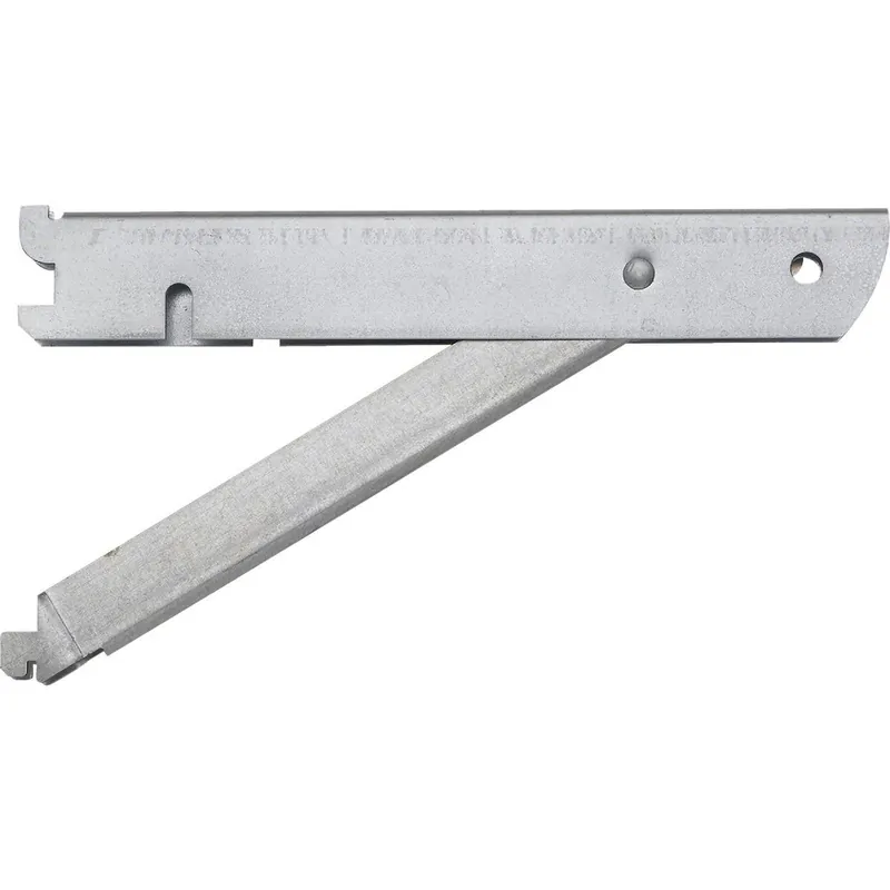 Knape & Vogt BK-0103-11 John Sterling Fast-Mount 10 In. Galvanized Steel Supported Shelf Bracket