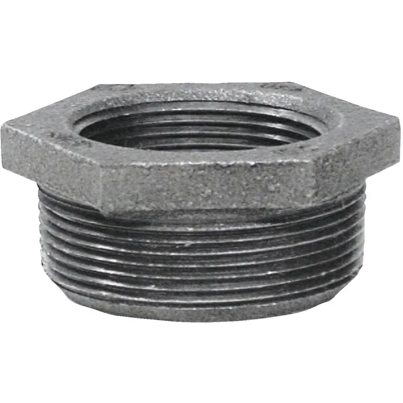 Anvil 8700129953 Hexagon Black Iron Bushing 2 In. x 1-1/2 In.