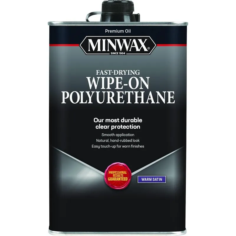 Minwax 40910000 Warm Satin Wipe-On Interior Polyurethane 1 Pt.