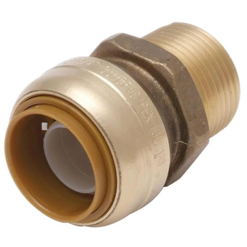 SharkBite U116LFA 1/2 In. x 3/4 In. Reducing Brass Push-to-Connect Male Adapter