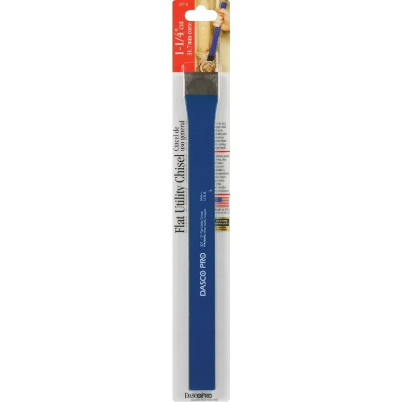 Dasco 337-0 Flat Utility Chisel 1-1/4 In. x 12 In.
