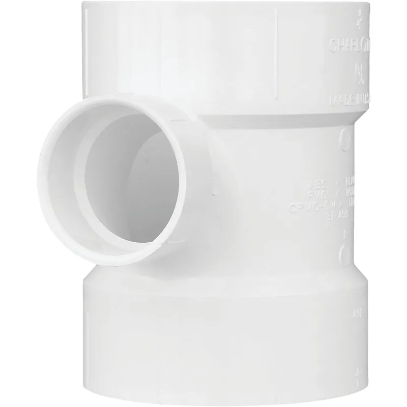 Charlotte Pipe PVC004011800HA Reducing Sanitary PVC Tee