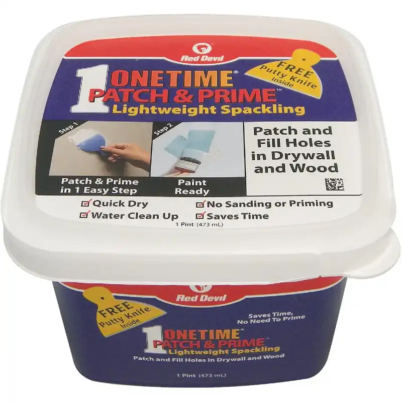Red Devil 0540 Onetime 1 Pt. Lightweight Acrylic Patch & Prime Spackling