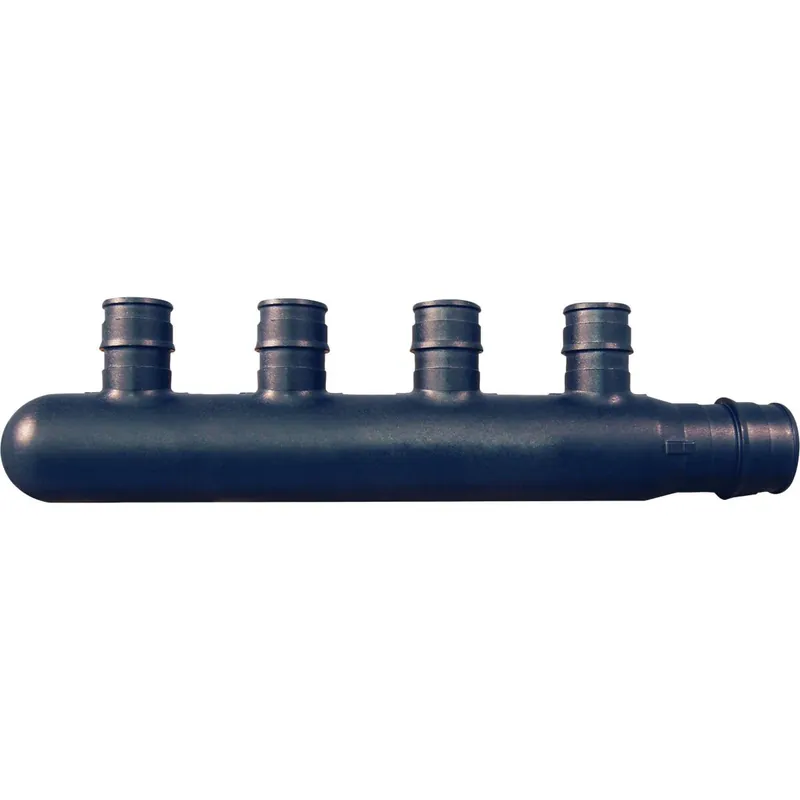 Apollo EPXM4PT Retail PEX - Poly Alloy Manifold Type A 3/4 In. x 4, 1/2 In. Outlets