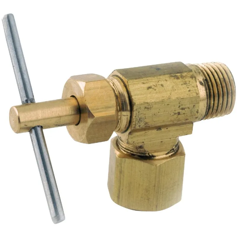 Anderson Metals 759103-0402 Needle Angle Valve 1/8 In. MIP X 1/4 In. OD Tube