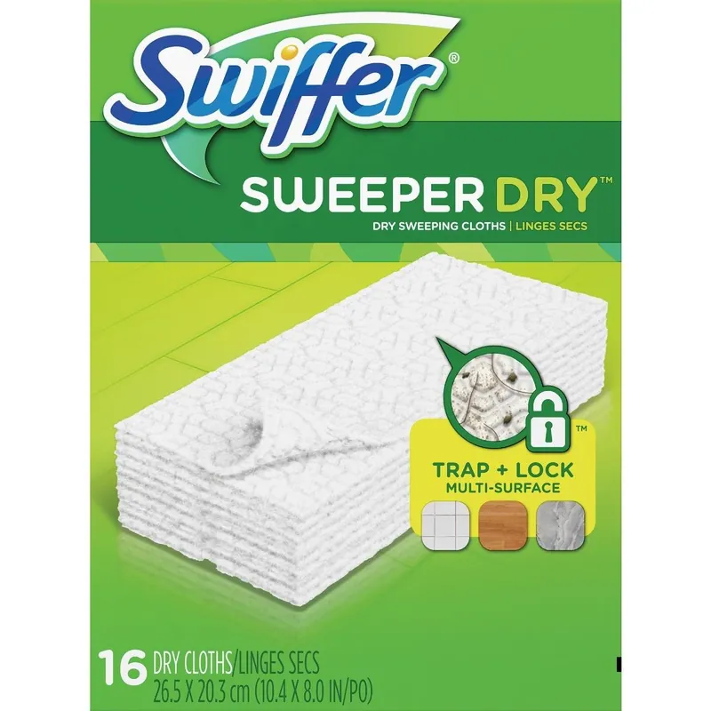 Swiffer 13093 Sweeper Dry Cloth Mop Refill (16-Count)