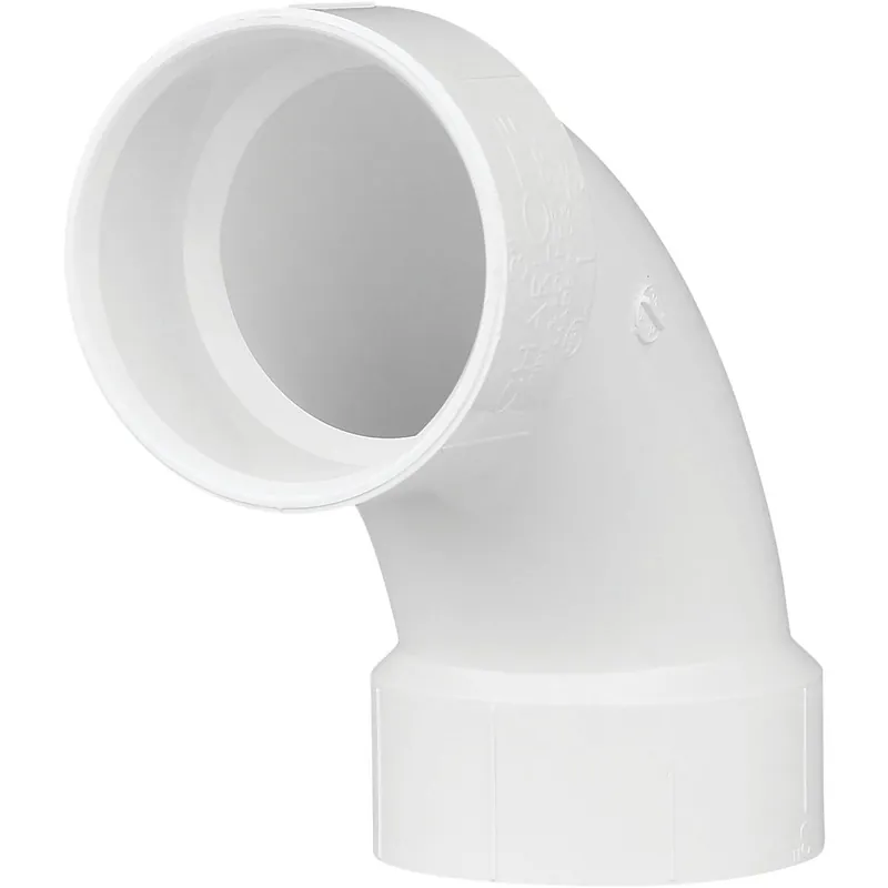 Charlotte Pipe PVC003041000HA 3 In. Schedule 40 90 Deg. Long Sweep DWV PVC Elbow