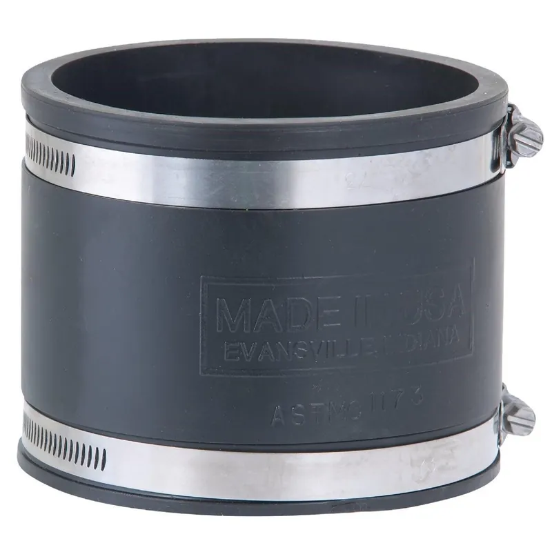 Fernco P1056-44 4 In. x 4 In. Plastic to Plastic PVC Coupling