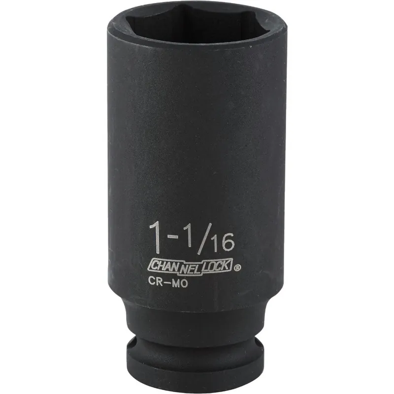 Channellock 314757 1/2 In. Drive 1-1/16 In. 6-Point Deep Standard Impact Socket