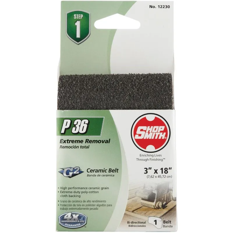 Gator 7083 Gator Platinum 3 In. x 18 In. 36 Grit Coarse Heavy Duty Sanding Belt