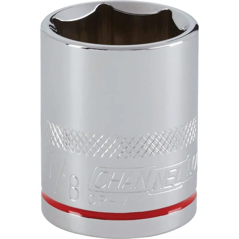 Channellock 302774 1/2 In. Drive 7/8 In. 6-Point Shallow Standard Socket