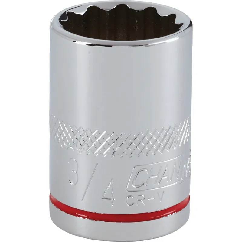 Channellock 333123 1/2 In. Drive 3/4 In. 12-Point Shallow Standard Socket