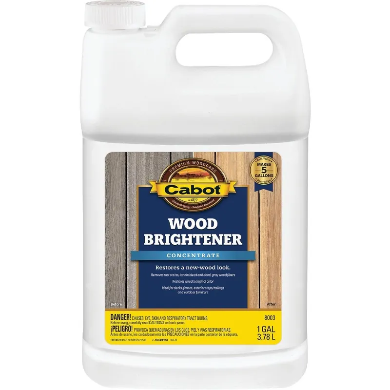 Cabot 140.0008003.007 Problem-Solver 1 Gal. House & Deck Wood Brightener Concentrate