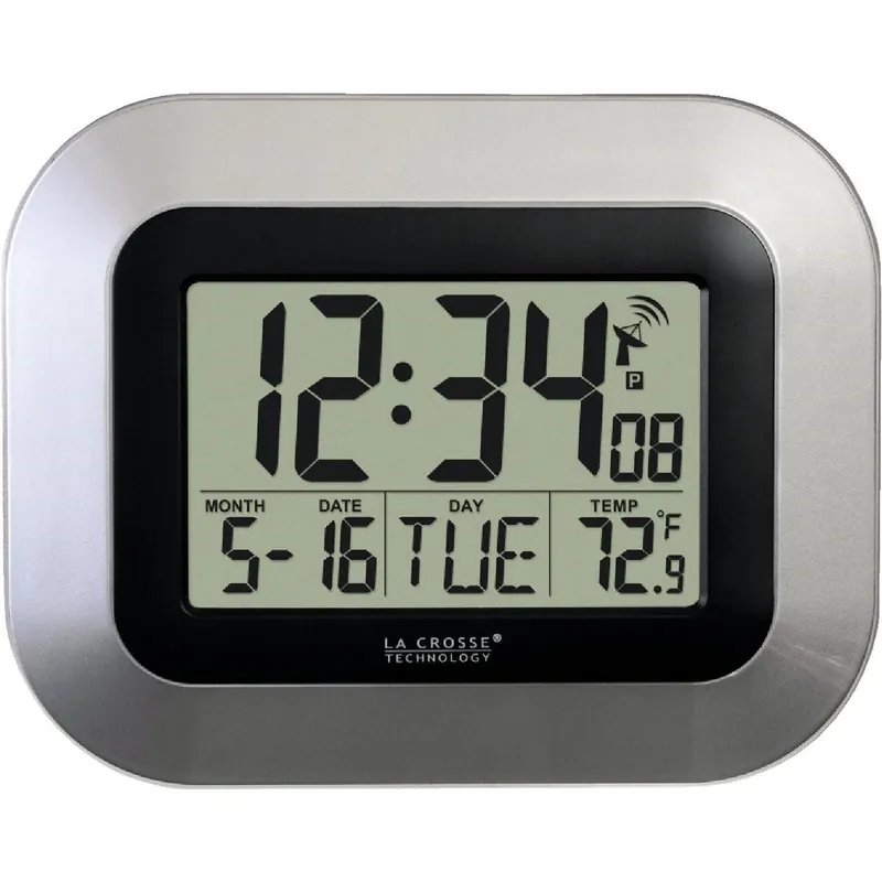 La Crosse Technology WT-8005U-S Digital Atomic Wall Clock