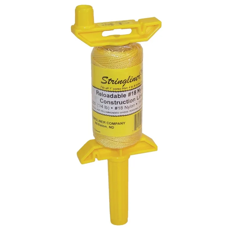 Stringliner 25150 PRO 250 Ft. Yellow Braided Nylon Mason Line Reel