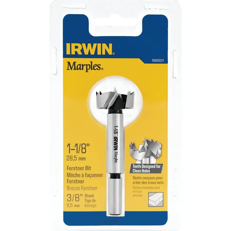 Irwin 1966931 Marples 1-1/8 In. x 3-1/2 In. Reduced Forstner Drill Bit