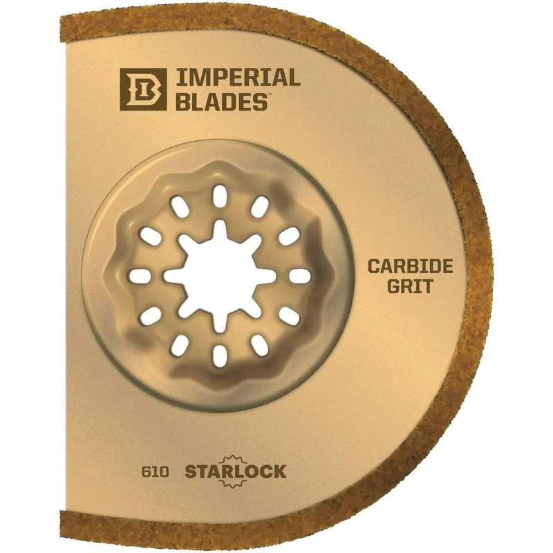 Imperial Blades IBSL610-1 Starlock 3 In. Segmented Carbide Grit Oscillating Blade