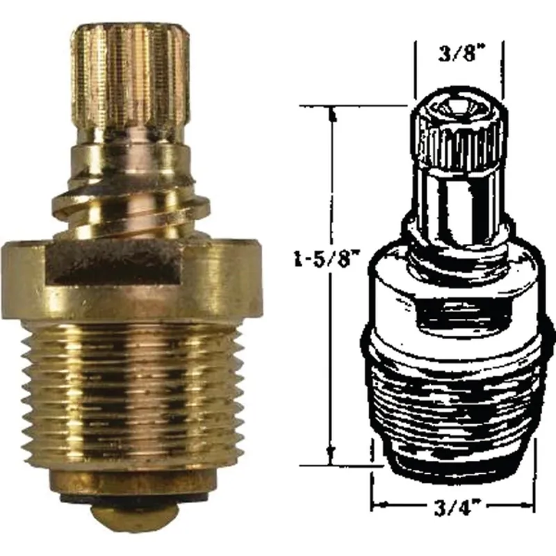 US Hardware P-451C Hot/Cold Water Faucet Stem for Tiger & Empire