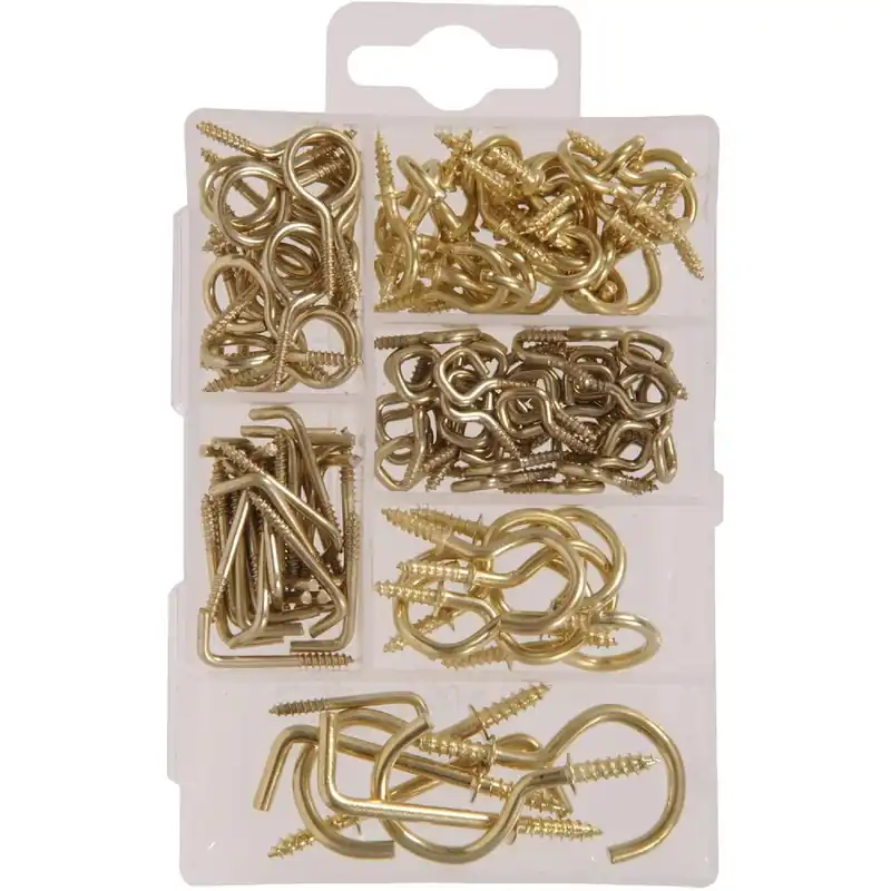 Hillman 130202 Steel Hook Household Fastener Assortment Kit (125 Pcs.)