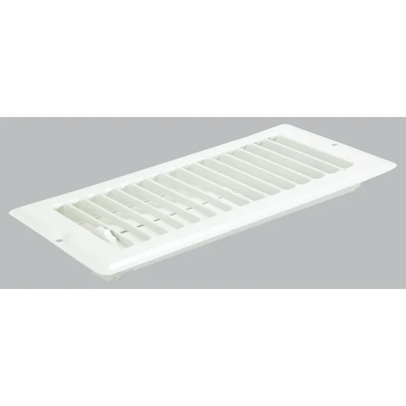 US Hardware V-102WB Floor Register 4 In. x 8 In. x 9/16 In. V-102WB