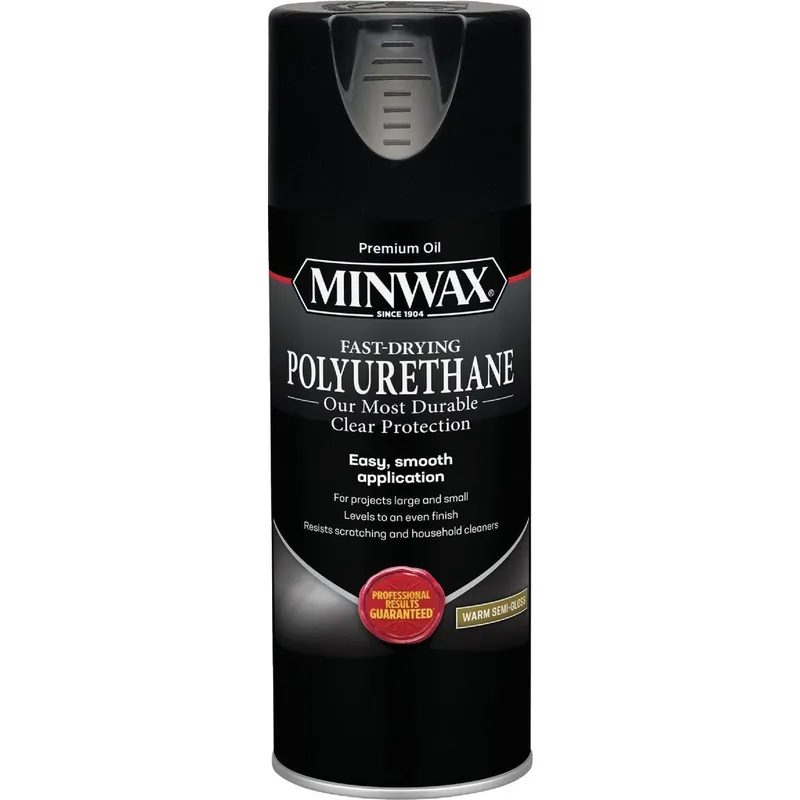 Minwax 33055000 Warm Semi-Gloss Clear Spray Polyurethane 11.5 Oz.