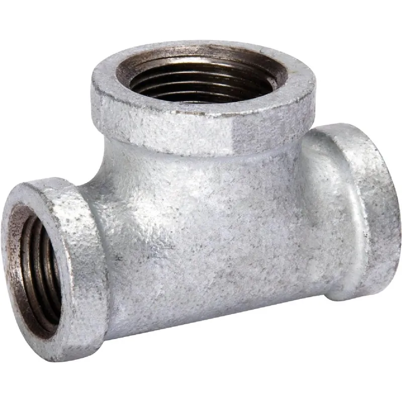 Southland 510-334HN Malleable Iron Reducing Galvanized Tee