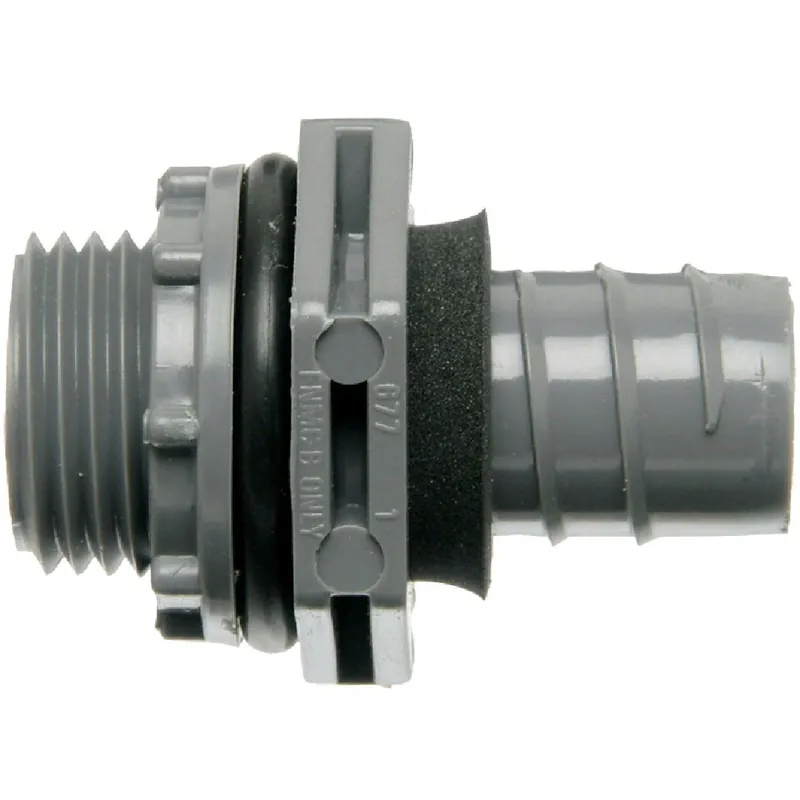 ABB LN43DACTN Carlon 1/2 In. Straight Non-Metallic Liquid Tight Fitting
