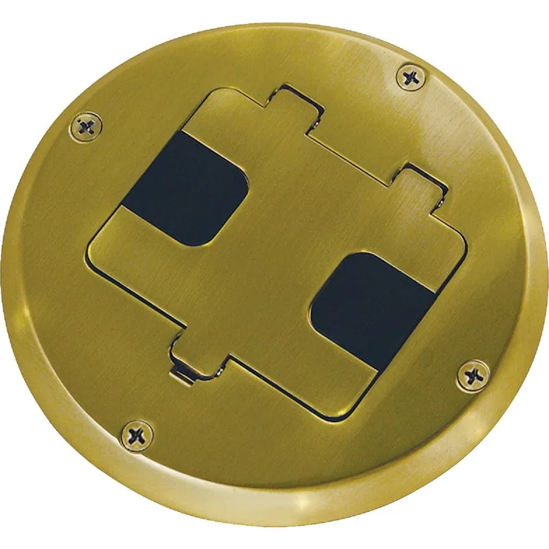 Southwire FBCVBR-TRWR-KIT Brass Floor Box Outlet Kit