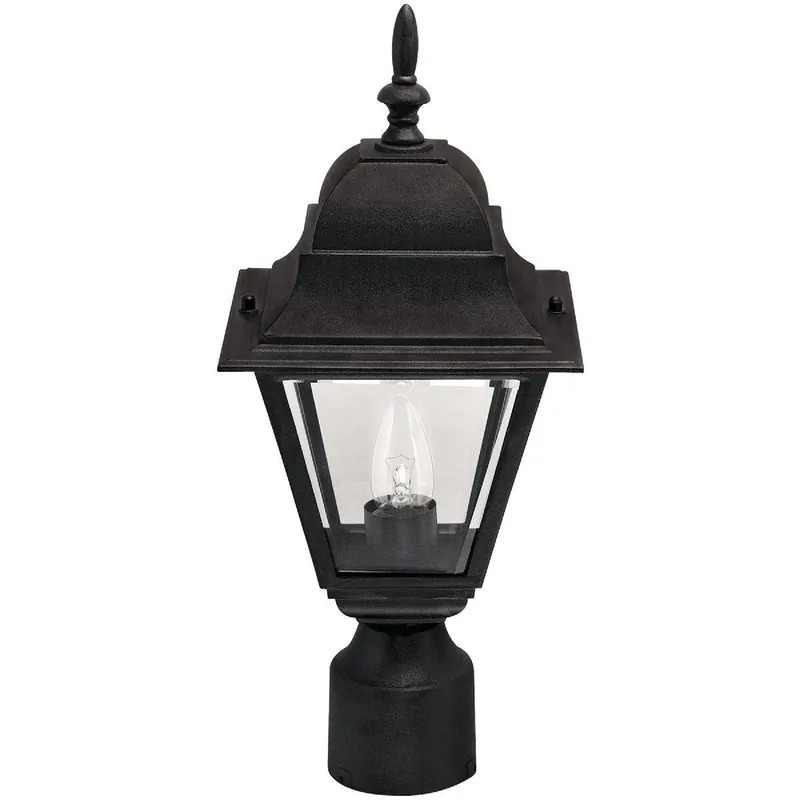 Home Impressions IOL13BK Black Incandescent Post Light Fixture