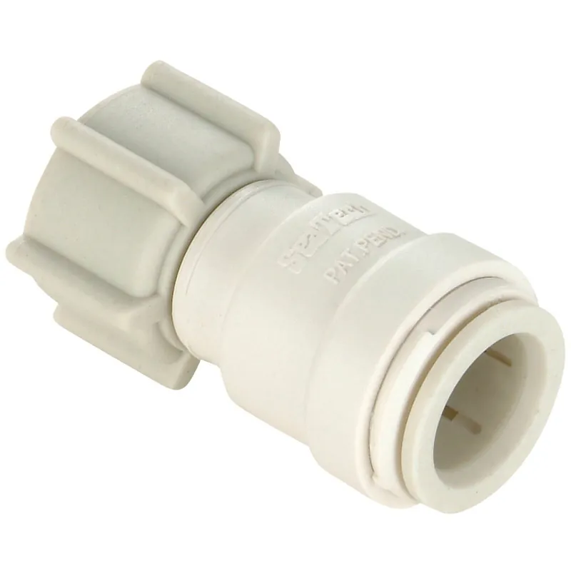 Watts 3510-1013 Aqualock 1/2 In. CTS x 7/8 In. FPT Push-to-Connect Plastic Adapter