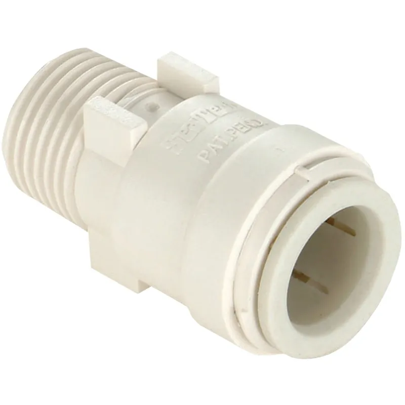 Watts 3501-1006 Aqualock 1/2 In. CTS x 3/8 In. MPT Quick Connect Plastic Connector