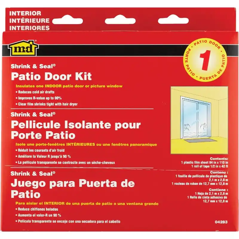 M-D 04283 Indoor 84 In. x 110 In. Patio Door or Picture Window Insulation Kit