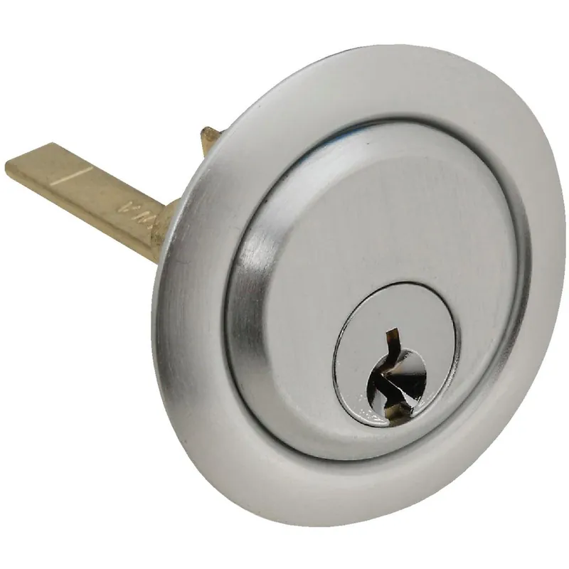 Prime-Line GD52139 5-Pin Brass Diecast Rim Cylinder Lock with Trim Ring