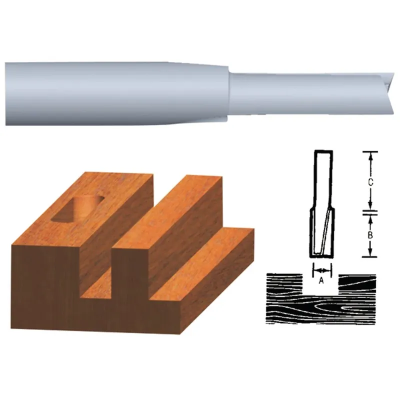 Vermont American 23103 Carbide Tip 1/4 In. Straight Bit